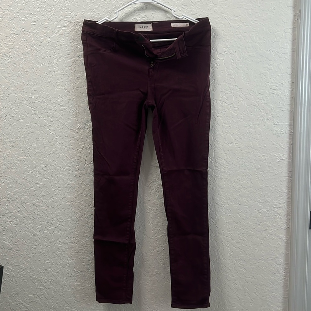 PacSun dark maroon leggings